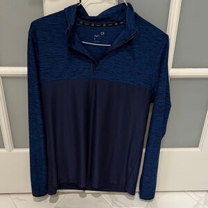GapFit Active Men’s 1/4 Zip Deep Blue Pullover shirt-Small